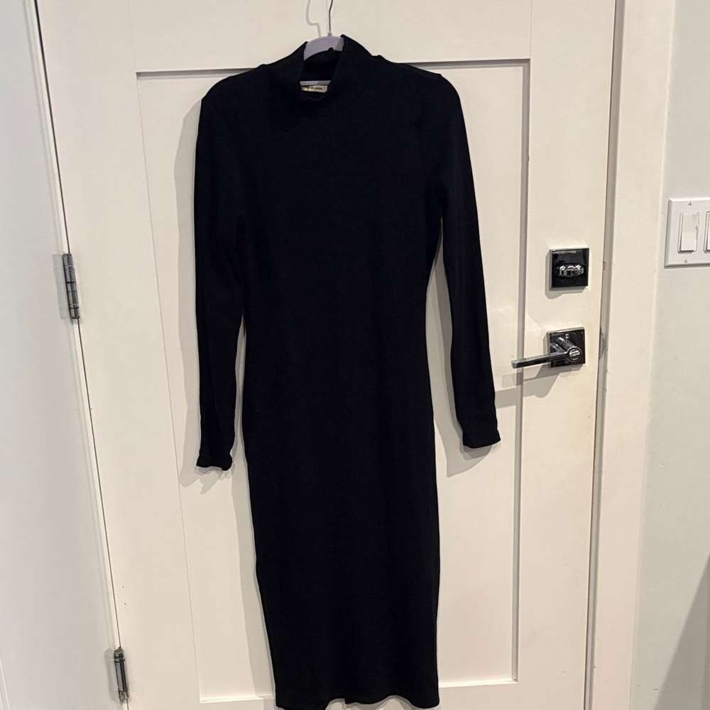 Elegant Black Long Sleeve Dress